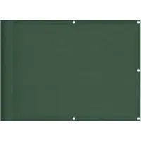 vidaXL altanafskærmning 75x800 cm 100 % polyester mørkegrøn