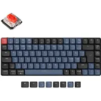 Keychron K3 Pro QMK/VIA Wireless - Gateron Low Profile Red - Gaming Tastatur - Uden Numpad - Nordisk - Sort