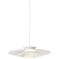 QAZQA Design pendellampe hvid inkl. LED 3-trins dæmpbar - Pauline