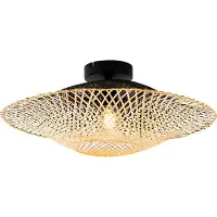 QAZQA Oriental udendørs loftslampe bambus 50 cm IP44 - Rina