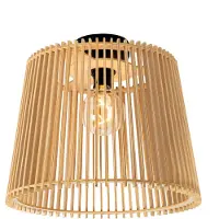 QAZQA Rustik udendørs loftslampe træ IP44 - Jayla