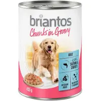 Briantos Økonomipakke: 24 x 415 g Bidder i sauce - Laks & Gulerod