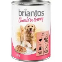 Briantos Økonomipakke: 24 x 415 g Bidder i sauce - Kalkun & Gulerod