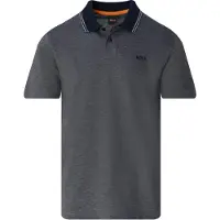 BOSS Poloshirt i bomuldspiqué med logoprint