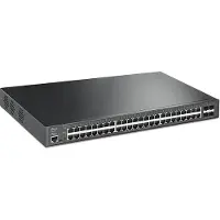 TP-LINK SG3452XP JetStream PoE Switch Managed L2+ Gigabit Ethernet (10/100/1000) Power over Ethernet (PoE) 1U Sort (SG3452XP)