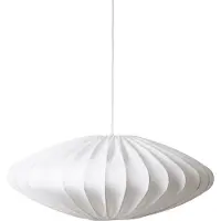 Watt & Veke Ellipse lampeskærm 65 cm lærred Hvid