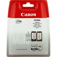 Canon PG-545 CL 546 Blækpatron Multipack BK + CMY