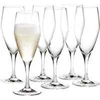Holmegaard Perfection champagneglas 23 cl 6-pak Klar