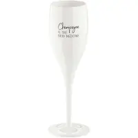 Koziol Cheers champagneglas 10 cl 6-pak Champagne the new medicine