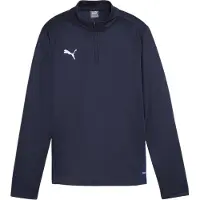 Puma Træningstrøje teamGOAL 1/4 Lynlås - Navy/Hvid/Navy Børn, størrelse 164 cm