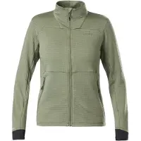 Eider - Fleece dame - W Thorens Polartec Powergrid Fleece Khaki til Unisex - Størrelse M - Grøn