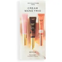 Revolution PRO Cream Face Wand Trio Ansigtsmakeupsæt 1 stk. Medium