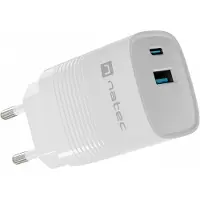 Natec NUC-2140, Indendørs, Vekselstrøm, 12 V, Hvid