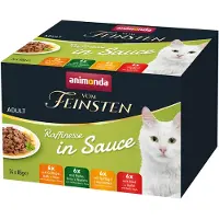 Animonda Vom Feinsten Adult Raffinesse i sauce mixpakke - Mixpakke 1 (4 varianter, 24 x 85 g)
