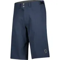SCOTT - MTB tøj - Trail Flow W/Pad Shorts M Dark Blue til Unisex - Størrelse S - Flåde
