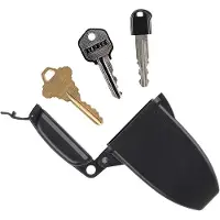 Nite Ize Hideout Magnetic Key Box - Vandtæt nøglehider - Magnetisk nøgleholder & kasse - Vandtæt nøglelagring til reserveknap - sort stor