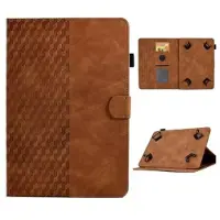 Mtp Products Universal 3D Pattern Smart Tablet Folio Etui - 10 - Brun