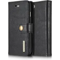DG Ming iPhone 7/8/SE (2020)/SE (2022) 2-i-1 Læderpung med Aftageligt Cover - Sort