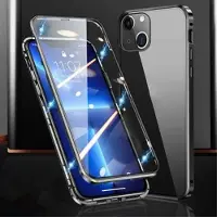 Mtp Products iPhone 15 Magnetisk Cover med Hærdet Glas - Sort