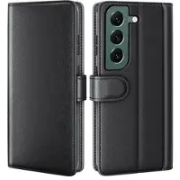 Mtp Products Samsung Galaxy S23 5G Læderpung med Stativ - Sort