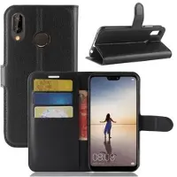 Mtp Products Huawei P20 Lite Pung Taske med Magnetisk Lukning - Sort