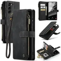 CASEME Samsung Galaxy S23 5G 2-i-1 Multifunktionel Pung - Sort
