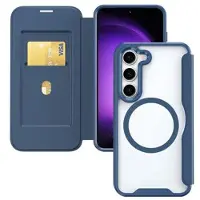 Mtp Products Samsung Galaxy S24+ Flip Cover med Kortholder - MagSafe-kompatibel - Blå