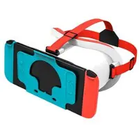 Mtp Products DEVASO VR-headset til Nintendo Switch-spilkonsol Varmeafledende VR-brillehovedbøjle i plast - hvid/blå