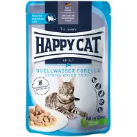 Happy Cat Økonomipakke Pouch Meat i sauce 24 x 85 g - Ørred