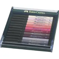 Faber-Castell PITT Artist Pen Skin tones - Børstepen - permanent - assorterede farver - indienblæk (pakke med 12)