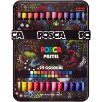 Posca Farvekridt Pastel - med 24 stk. ass. farver