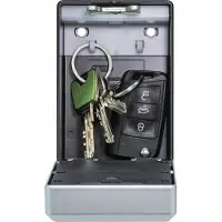 ABUS KeyGarage 787 - Nøglesikkerhedsboks - kombination, smartphone-app - smartlås - tastatur - sort, sølv