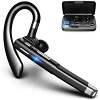 Mtp Products YYK-520 2nd Wireless Bluetooth 5.0 Single Ear Headset Car Earhook Business Earphone med opladningsetui