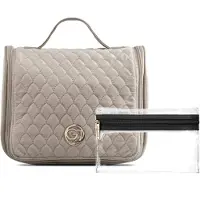 Ginza.se Beige Velour Skønhedstilbehørssæt