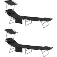 SoBuy Sammenklappelig Strandstol OGS48-SCHx2