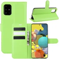 Mtp Products Samsung Galaxy A51 5G Pung Cover med Magnetisk Lukning - Grøn