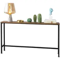 SoBuy smalt konsolbord FSB19-N, 120x20x65 cm