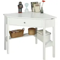 SoBuy lille skrivebord med skuffer FWT31-W