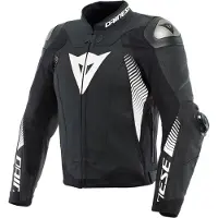 Dainese Super Speed 4 Læderjakke Sort/Hvid 48