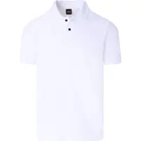 BOSS Poloshirt i bomuldspiqué med logo