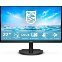 Philips 21,5" skærm 221V8A/00 VGA HDMI-højttalere