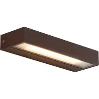 QAZQA Moderne væglampe rustbrun 22cm inkl. LED IP65 - Hannah