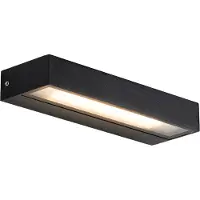 QAZQA Moderne væglampe sort 22cm inkl. LED IP65 - Hannah