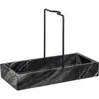 Mette Ditmer Marble opvaskesæt 12x23,5 cm Black-grey