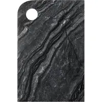 Mette Ditmer Marmor serveringsbakke medium 20x30 cm Black-grey