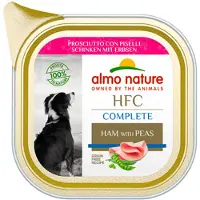 Almo Nature HFC Complete skinke med ærter vådfoder til hunde (85 g)