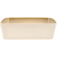 Bitz fad rektangulært 21x28 cm Cream white
