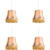 QAZQA Sæt med 4 retro pendellamper guld 45 cm - Granny
