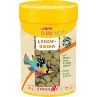 Sera O-Nip Nature, Akvariefisk, Ferie fiskemad, Tablet, Vitamin A, Vitamin B1, vitamin B2, vitamin C, vitamin D3, vitamin E, 37,9%, 10,8%