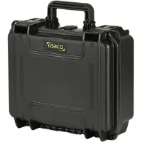 Raaco FlightCase 3, Sort, Polypropylen (PP), Støvresistent, Kemisk modstandsevne, Vandtæt, Kuldebestandig, 336 mm, 300 mm, 148 mm